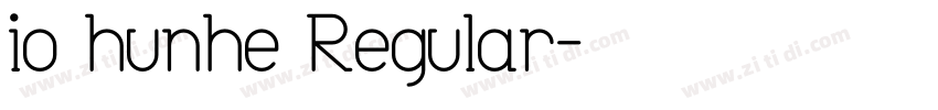 io hunhe Regular字体转换